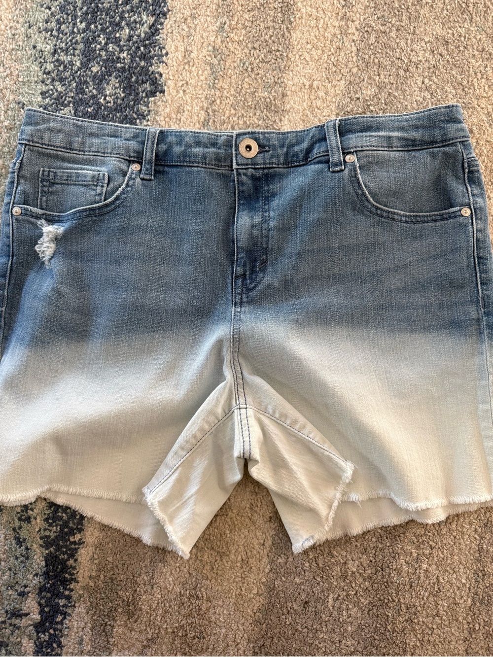 Style & Co. Light Blue Denim Shorts - Short